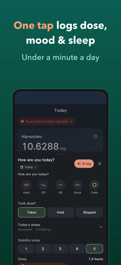 Log in seconds — just talk